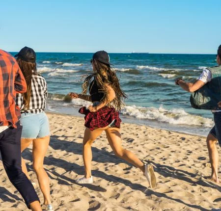 Sjov ved strandene på Costa del Sol